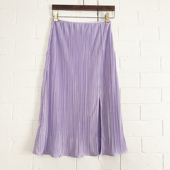 VICI Mckinley Plisse Midi Skirt Lavender Small S - Picture 4 of 12